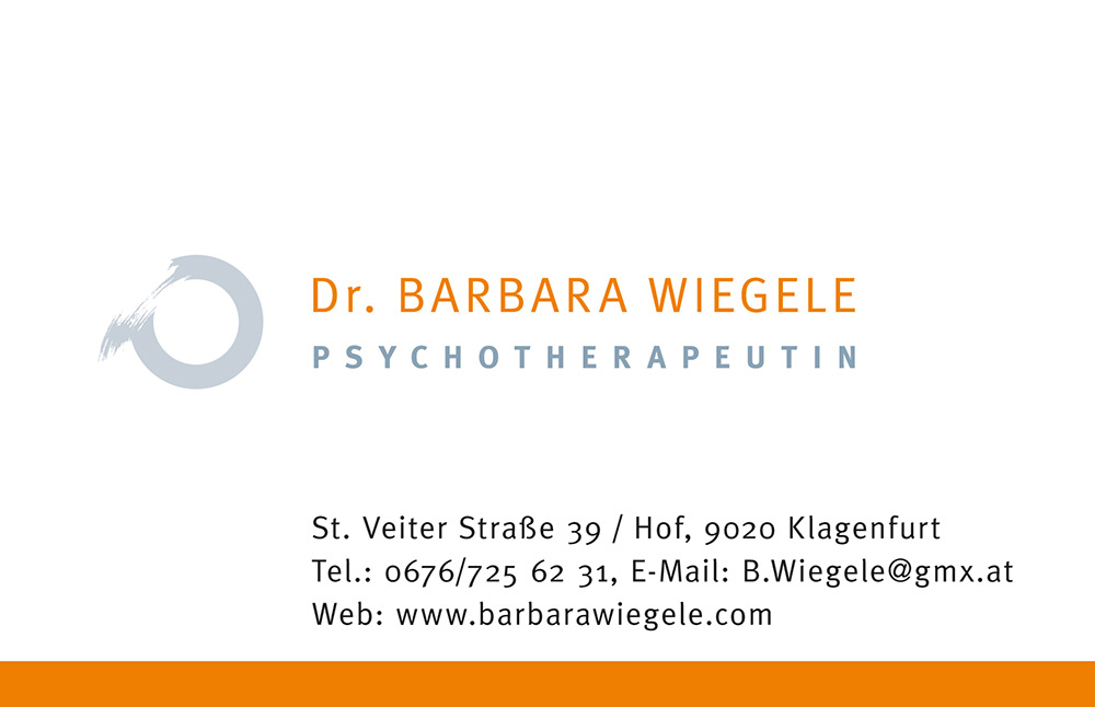 Visitenkarten Dr. Barbara Wiegele