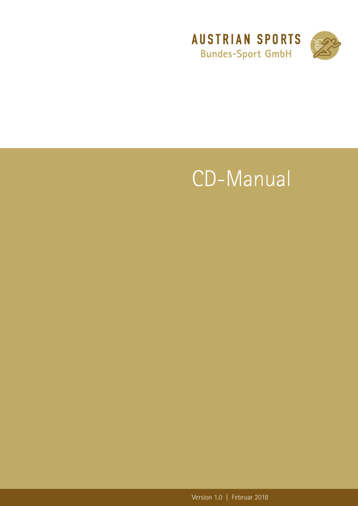 CD-Manual Austrian Sports – Titelseite