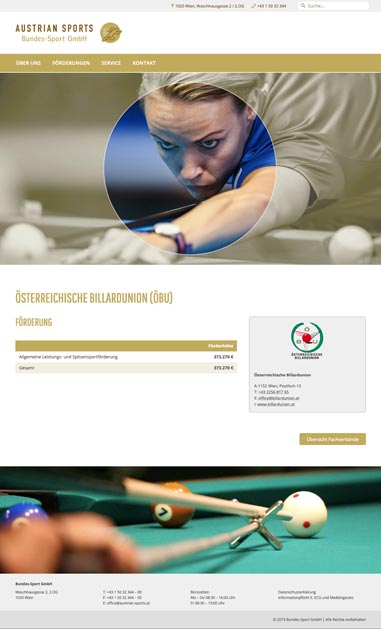 Austrian Sports – Billardunion