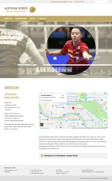 Austrian Sports – Impressum